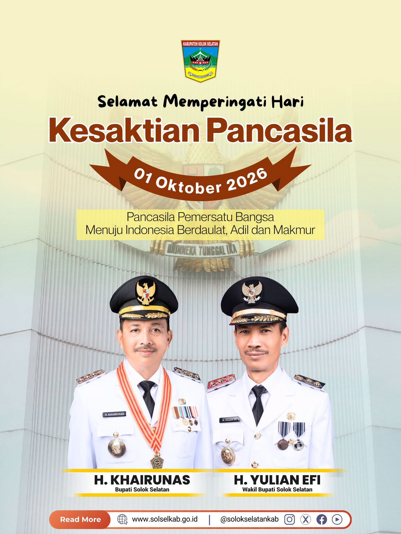 Selamat Memperingati Hari Kesaktian Pancasila