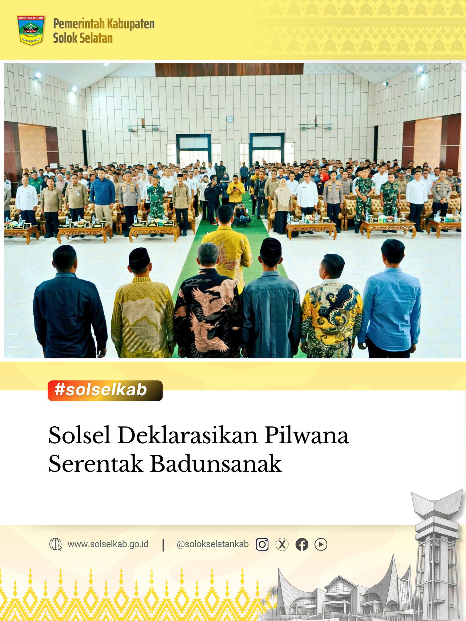 Solsel Deklarasikan Pilwana Serentak Badunsanak