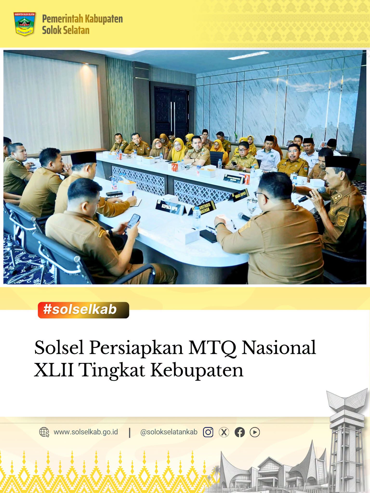 Pembinaan Kafilah MTQ Nasional Ke-XLII Tingkat Kabupaten Solok Selatan